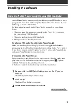 Preview for 7 page of Sony PEG-N710C Audio Player v2.0 User Manual