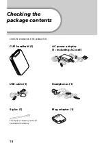 Preview for 10 page of Sony PEG-SJ33 CLIE Handbook  (primary manual) Operating Instructions Manual