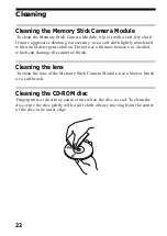 Preview for 22 page of Sony PEGA-MSC1 Stick Operating Instructions Manual