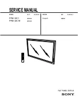 Sony PFM-32C1 Service Manual preview