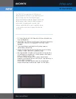 Sony PFM-42V1 (English:pg.58-108 Specifications preview