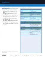 Предварительный просмотр 2 страницы Sony PFM-42V1 (English:pg.58-108 Specifications