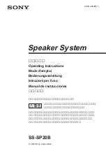 Sony PFM-42X1S Operating Instructions Manual preview