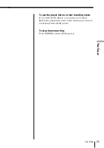 Preview for 29 page of Sony PHC-Z10 Primary Operating Instructions Manual