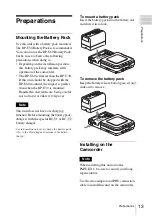 Preview for 13 page of Sony PHU-120K Operating Instructions Manual