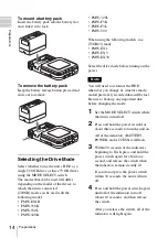 Preview for 14 page of Sony PHU-220R Operating Instructions Manual