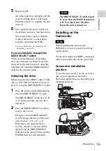 Preview for 15 page of Sony PHU-220R Operating Instructions Manual