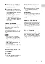 Preview for 21 page of Sony PHU-220R Operating Instructions Manual