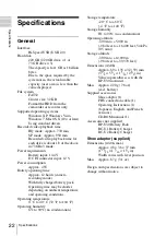 Preview for 22 page of Sony PHU-220R Operating Instructions Manual