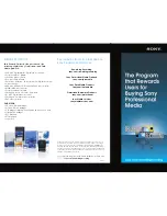 Preview for 1 page of Sony PHU-60K Series Specifications