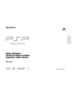 Sony PlayStation Portable 3001 Safety And Support preview