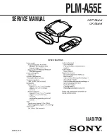 Sony PLM-A55E Service Manual preview