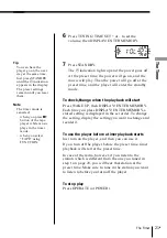 Предварительный просмотр 21 страницы Sony PMC-107L Operating Instructions Manual