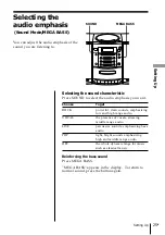 Предварительный просмотр 25 страницы Sony PMC-107L Operating Instructions Manual