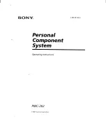 Предварительный просмотр 1 страницы Sony PMC-202 Operating Instructions Manual