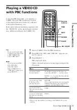 Preview for 23 page of Sony PMC-222V Operating Instructions Manual