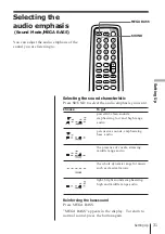 Preview for 31 page of Sony PMC-222V Operating Instructions Manual