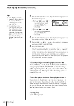 Preview for 22 page of Sony PMC-D305 Operating Instructions Manual