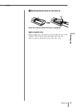 Preview for 29 page of Sony PMC-D305 Operating Instructions Manual