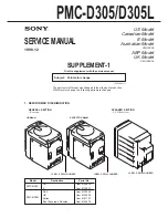 Предварительный просмотр 73 страницы Sony PMC-D305 Service Manual