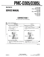 Предварительный просмотр 75 страницы Sony PMC-D305 Service Manual