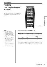 Предварительный просмотр 19 страницы Sony PMC-D305L Operating Instructions Manual