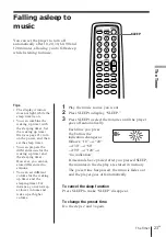 Предварительный просмотр 23 страницы Sony PMC-D305L Operating Instructions Manual