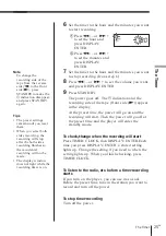 Предварительный просмотр 25 страницы Sony PMC-D305L Operating Instructions Manual