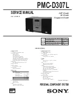 Sony PMC-D307L Service Manual preview