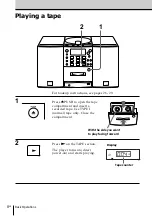 Preview for 8 page of Sony PMC-D40L Operating Instructions Manual