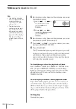 Preview for 22 page of Sony PMC-D40L Operating Instructions Manual