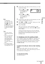 Preview for 25 page of Sony PMC-D40L Operating Instructions Manual