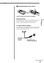 Preview for 29 page of Sony PMC-D40L Operating Instructions Manual