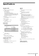 Preview for 39 page of Sony PMC-D40L Operating Instructions Manual