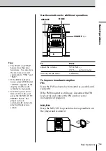 Preview for 7 page of Sony PMC-DR45 - Personal Component System Operating Instructions Manual