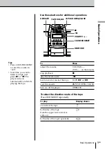 Preview for 9 page of Sony PMC-DR45 - Personal Component System Operating Instructions Manual