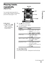 Preview for 15 page of Sony PMC-DR45 - Personal Component System Operating Instructions Manual