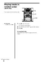 Preview for 16 page of Sony PMC-DR45 - Personal Component System Operating Instructions Manual