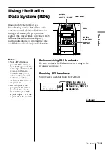 Preview for 21 page of Sony PMC-DR45 - Personal Component System Operating Instructions Manual