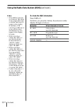 Preview for 22 page of Sony PMC-DR45 - Personal Component System Operating Instructions Manual