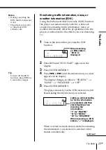 Preview for 23 page of Sony PMC-DR45 - Personal Component System Operating Instructions Manual