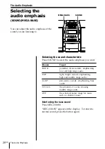 Preview for 28 page of Sony PMC-DR45 - Personal Component System Operating Instructions Manual