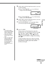 Preview for 35 page of Sony PMC-DR45 - Personal Component System Operating Instructions Manual