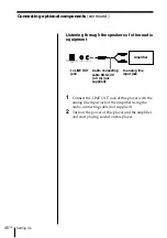 Preview for 46 page of Sony PMC-DR45 - Personal Component System Operating Instructions Manual