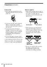 Preview for 48 page of Sony PMC-DR45 - Personal Component System Operating Instructions Manual