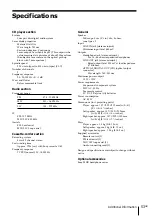 Preview for 53 page of Sony PMC-DR45 - Personal Component System Operating Instructions Manual