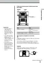 Preview for 61 page of Sony PMC-DR45 - Personal Component System Operating Instructions Manual