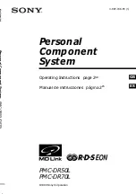 Sony PMC-DR50L Operating Instructions Manual предпросмотр