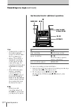 Preview for 12 page of Sony PMC-DR50L Operating Instructions Manual