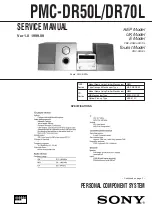 Sony PMC-DR50L Service Manual preview